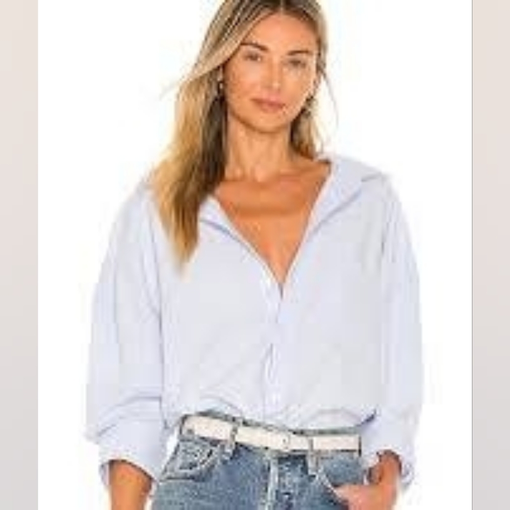 Citizens of Humanity Brinkley Oxford Shirt, Oxford Blue
